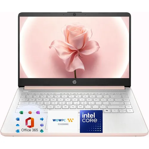 Laptop Hp 14 Rosa Oro Ligera, Intel, 4gb Ram, 64gb Ssd, 1tb Rose