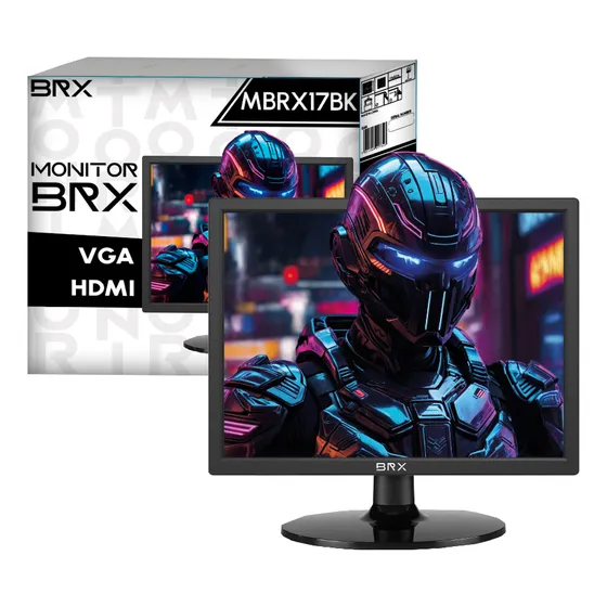 Monitor BRX MBRX17BK 17 " Cor Preto 127/220V