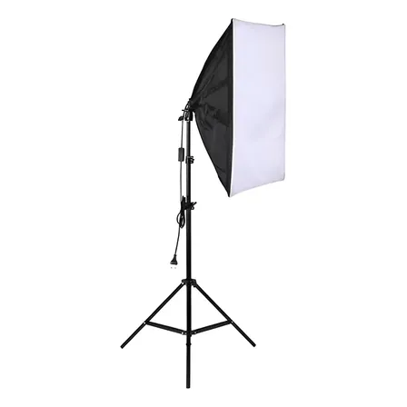 Kit Softbox Luz Contínua de Estúdio 50x70cm E27 + Tripé 2m