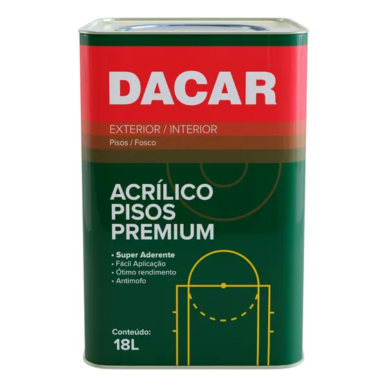 Tinta Acrílica Pisos Premium 18l Dacar - A Sua Cor Cor Cerâmica