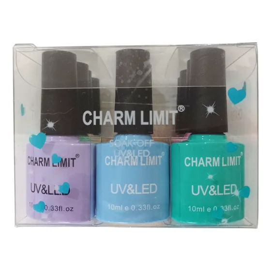 Kit De 12 Esmaltes Semipermanentes Charm Limit Uv/led