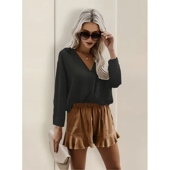 Blusa Crepe Atraques - Art. Maya - Espacio De Bellas!