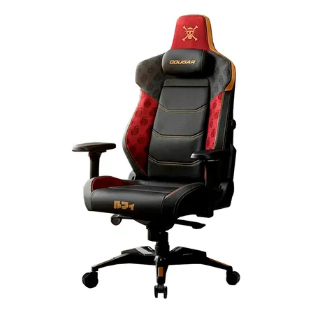 Silla Gamer Cougar One Piece Armor Evo Luffy Negro Cuero De Pvc Respirable