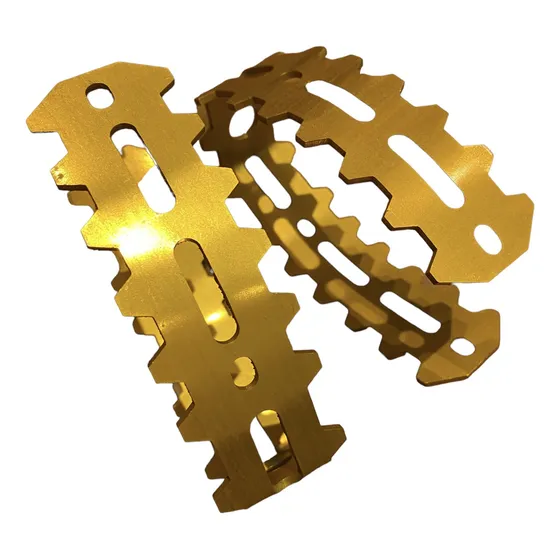 Gaiola Pedal Caloi Alumínio Par Dourado