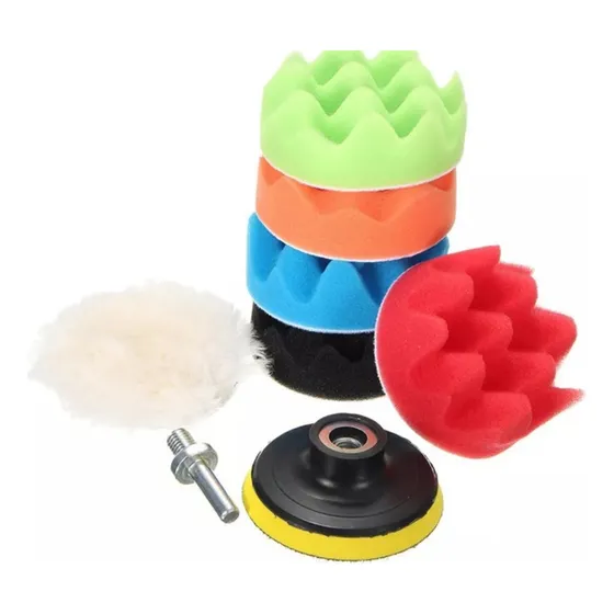 Set Esponjas 8 Cm Para Pulir Encerar Kit 7pcs Electroimporta