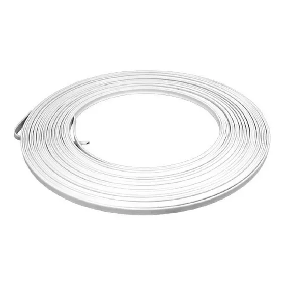 10 Metros Varilla Chata Visillo Forrada Pvc Flexible Cortina