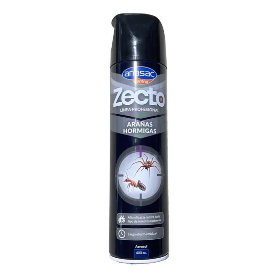 Insecticida Zecto Arañas Y Hormigas Aerosol (400 Cc) Anasac