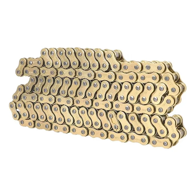 Cadena De Moto Reforzada En Oro De Alta Calidad 428hx136l