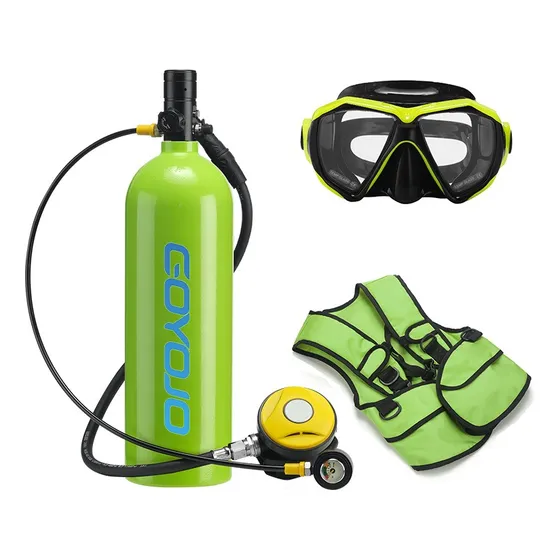 Goyojo Kit De Tanque De Buceo Máscara De Linterna Portátil D