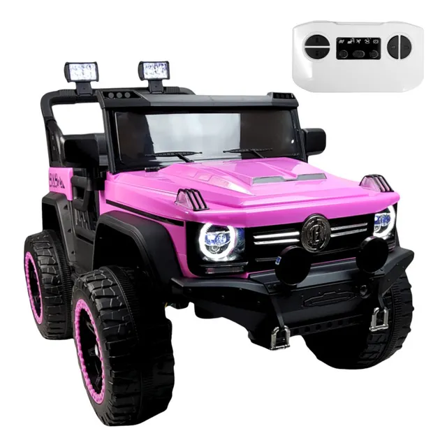 Montable Electrico Camioneta 4x4 Para Niño Control Remoto12v Color Rosa