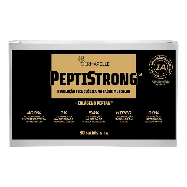 Suplemento Peptistrong Com Colágeno Hidrolisado 30 Sachês 5g