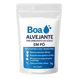 Percarbonato De Sódio 1 Kg Tira Manchas 100% Puro Sem Cloro 1.2v