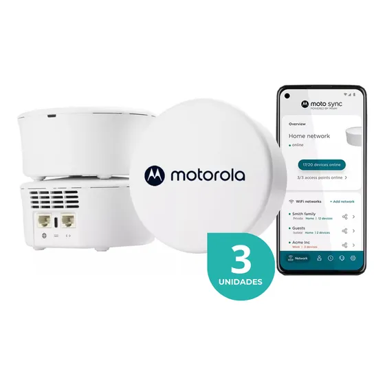 Router Mesh Wifi Ax1800 Dual Band 1gb Fibra 100 Usuarios 3 X