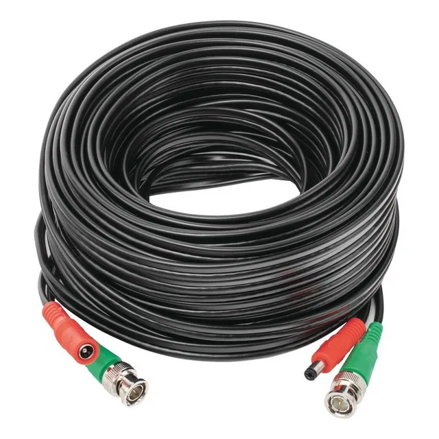 Cable Cctv Siames 20 Mts Para Camaras Seguridad Bnc Energia
