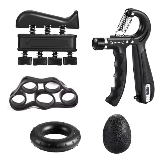 Kit Completo Hand Grip Ejercitador De Mano Y Antebrazo 5pcs