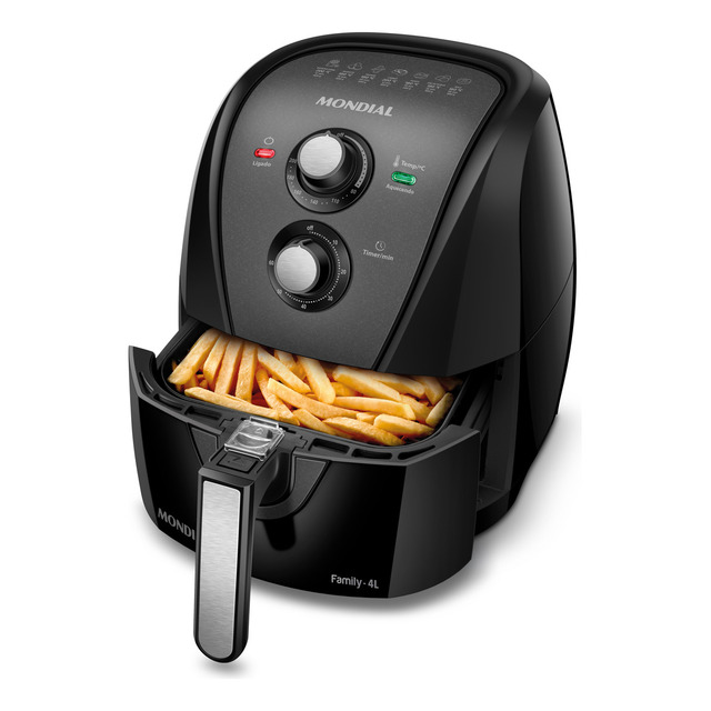 Fritadeira Sem Óleo Air Fryer 4l Mondial Preto 1500w Afn-40-bft Fritadeira Sem Óleo Air Fryer 4l Mondial Preto 1500w Afn-40-bft