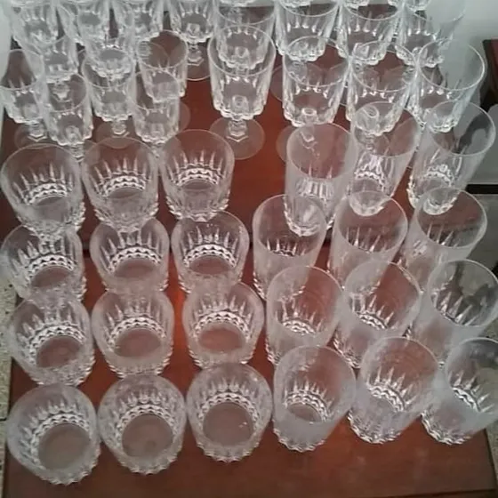 Vasos Y Copas De Cristal 18 Piezas Impecables Se Venden