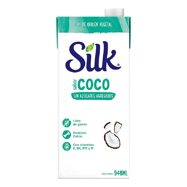 Leche De Coco Sin Azúcar Silk 946 Ml.