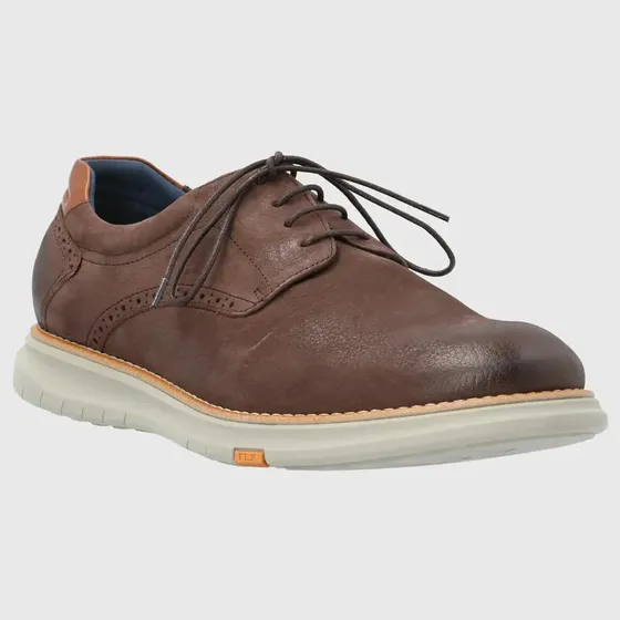 Zapato Cuero Hombre Nerio Café Hush Puppies