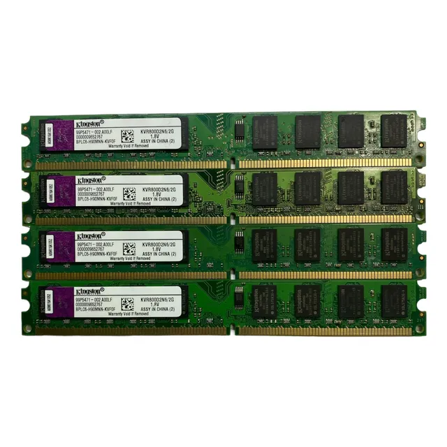 8gb 4ram Kvr800d2n6/2g 800mhz Ddr2 Kingston Pc2-6400 (Reacondicionado)