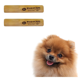 Kit 02 Mordedor Cães Woodnpets Madeira Para Roer Natural P Kit 02 Mordedor Cães Woodnpets Madeira Para Roer Natural P
