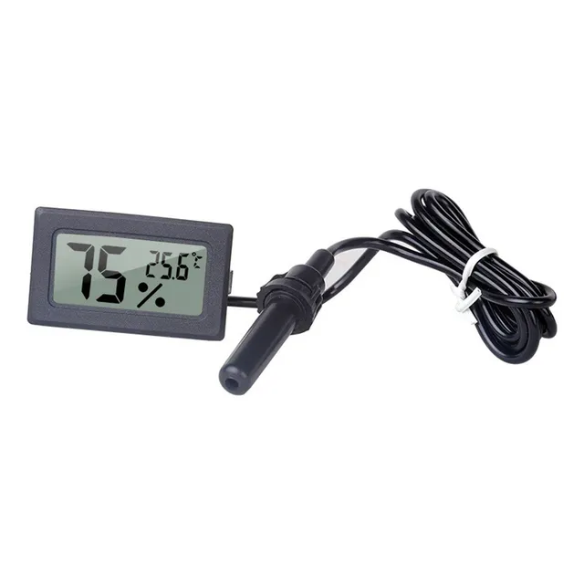 Mini Medidor De Temperatura Umidade Sensor Externo + Pilhas