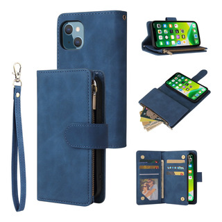 Funda Tipo Cartera Para iPhone 13, Piel Suave Con Cremallera, Hebilla Magnética, Tapa Horizontal Con 5 Ranuras Para Tarjetas, 3 Colores Funda Tipo Cartera Para iPhone 13, Piel Suave Con Cremallera, Hebilla Magnética, Tapa Horizontal Con 5 Ranuras Para Tarjetas, 3 Colores