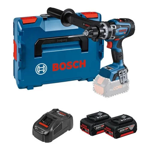 Taladro Percutor Inalámbrico 18v Bi-turbo Bat 4a Bosch Bl Color Azul