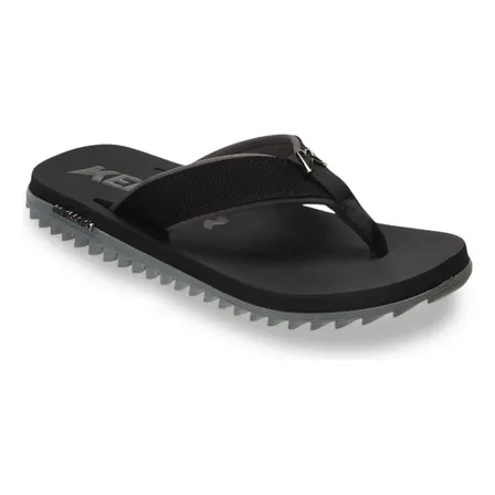 Sandália Masculina Kivah Cushy Solado Tratorado Kenner Cinza/preto Sem Desenho 40