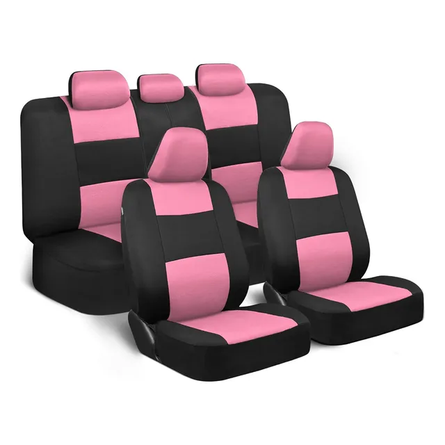 Fundas Cubre Asiento Chevrolet  Cuero Eco Rosa Femenino.