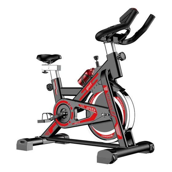 Bicicleta Spinning Ergométrica Com Roda De Inércia De 15 Kg Vermelho E Preto Profissional Social Fit