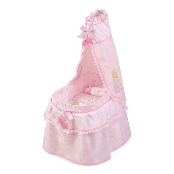 Cuna Moises Verona De Cuevas Toys Muñeca Reborn Infantil Tx Color Rosa Chicle