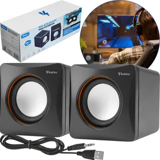 Caixa Caixinha De Som Potente Para Computador Subwoofer Potente Notebook Pc Usb 6w P2 Kaizu Caixa Caixinha De Som Potente Para Computador Subwoofer Potente Notebook Pc Usb 6w P2 Kaizu