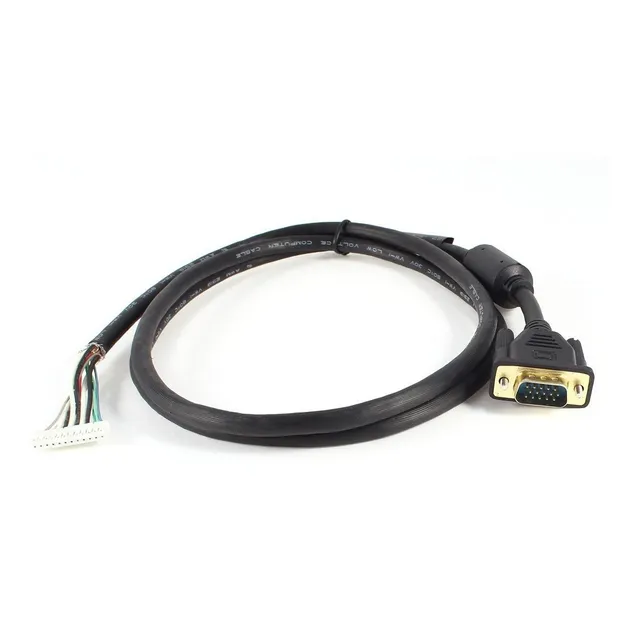 Qtqgoitem Negro Vga 15 Pin 12 Ph Dama Adaptador Cable