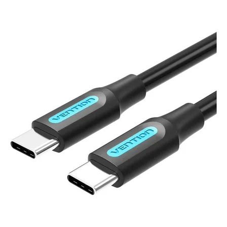 Cable Usb Tipo C A Usb Tipo C Cargador Datos 2 M Vention Color Negro