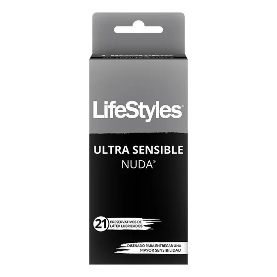 Lifestyles Ultra Sensible Nuda X21 Preservativos Lubricados