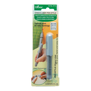 Marcador Para Tela, Rueda De Tiza Tipo Pluma Plata- Clover Marcador Para Tela, Rueda De Tiza Tipo Pluma Plata- Clover