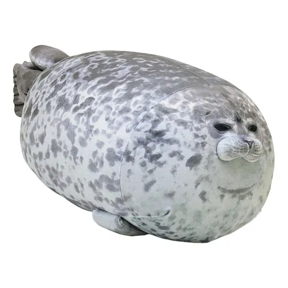 Peluche Almohada Muñeca Con Foca Realista-30cm