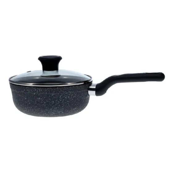 Perol Imusa Gusto 18 Cm Con Tapa De Vidrio Color Gris