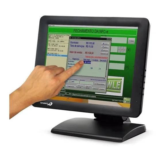 Monitor Touch Screen Bematech Tela De Toque Lcd -  Tm15