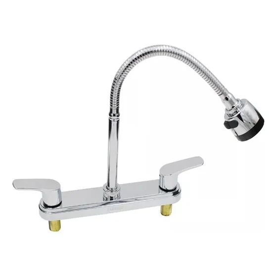 Llave Mezcladora Fregadero Maxims Cocina Plata Cromado Presion Baja Alta Calidad Jmf8006