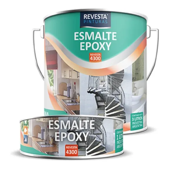 Revesta 4300 Esmalte Epoxy Brillante Apto Microondas 1/2 L