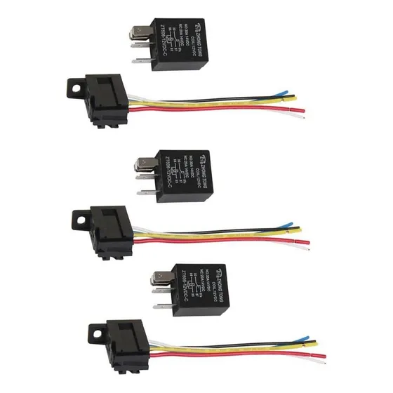 .. Relé Spdt De 5 Pinos Para Carro E Caminhão 12v 20a
