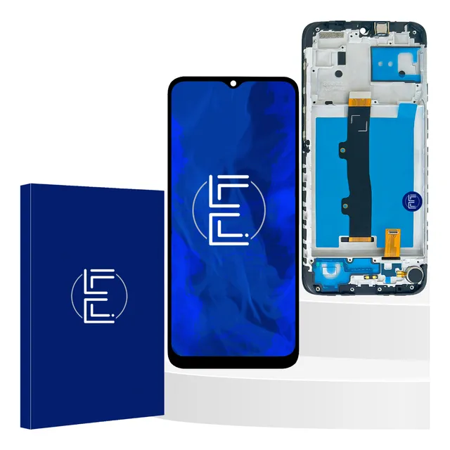 Tela Frontal Display Lcd Para Moto E7 Xt2095 Com Aro Vivid