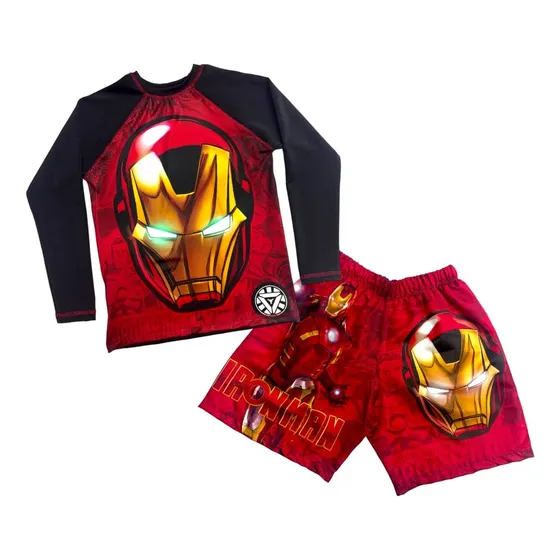 Conjunto De Iron Man - Traje De Baño Para Niños