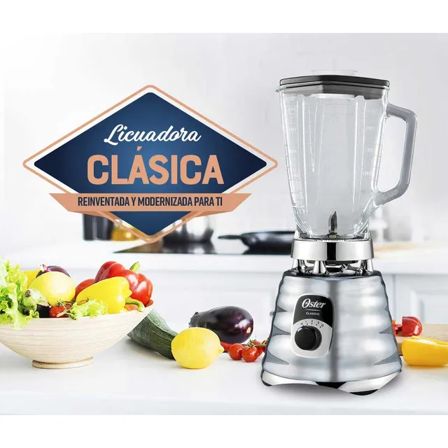 Licuadora Oster Cromada, Vaso Vidrio Original (usado)