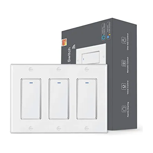 Interruptor De Luz Inteligente Moesgo Con Botón Pulsador De