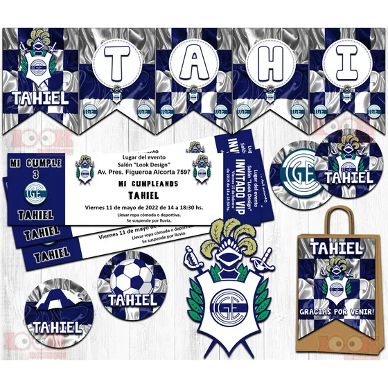 Kit Imprimible Candy Gimnasia Y Esgrima Fútbol Personalizado
