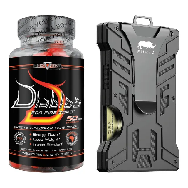 Combo Para Machos - Lipodrene Diablos + Billetera Metalica