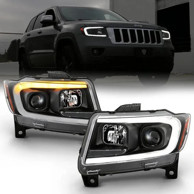 Faros Led Delanteros Jeep Grand Cherokee 4g 2011 2012 2013